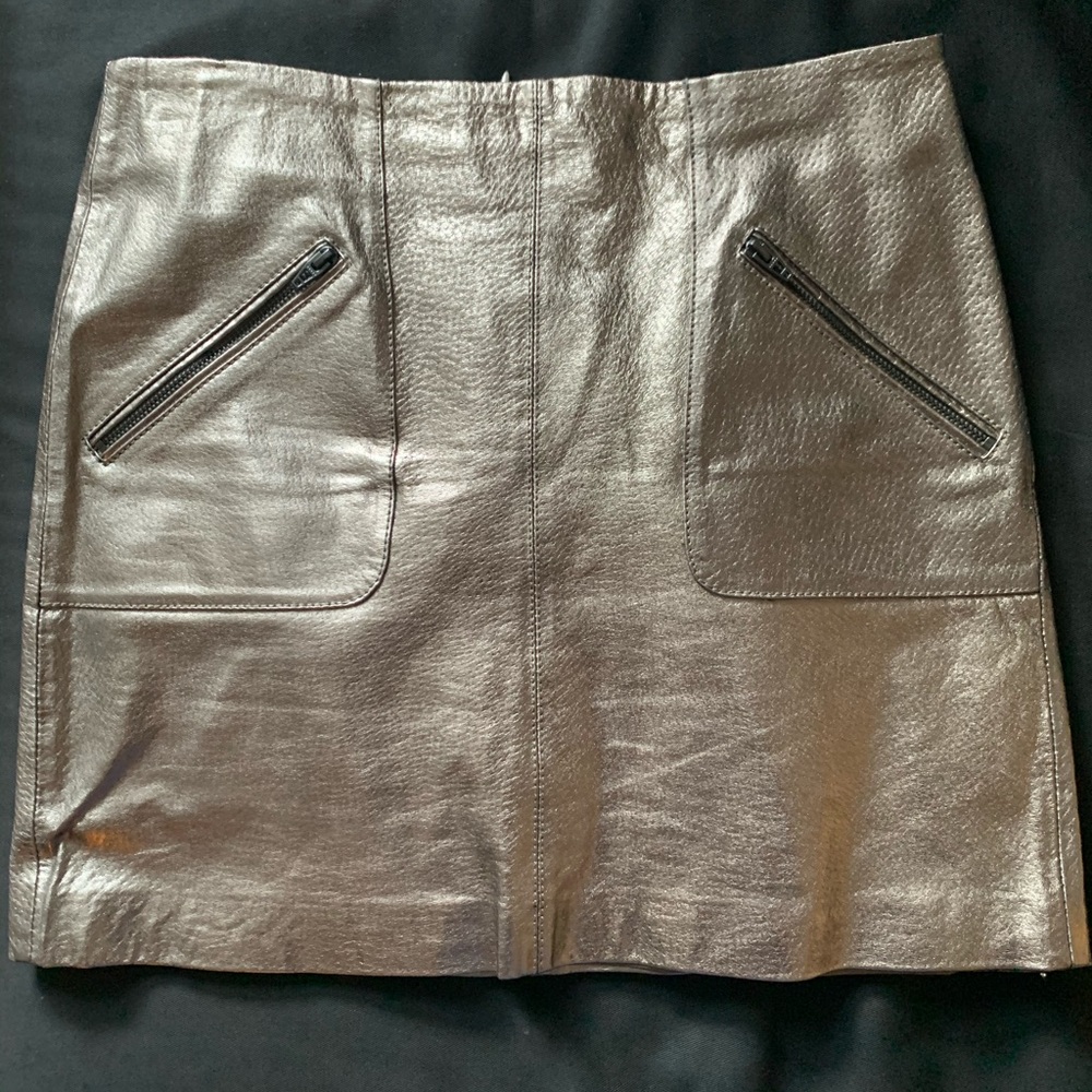 BLANKNYC gold metallic skirt